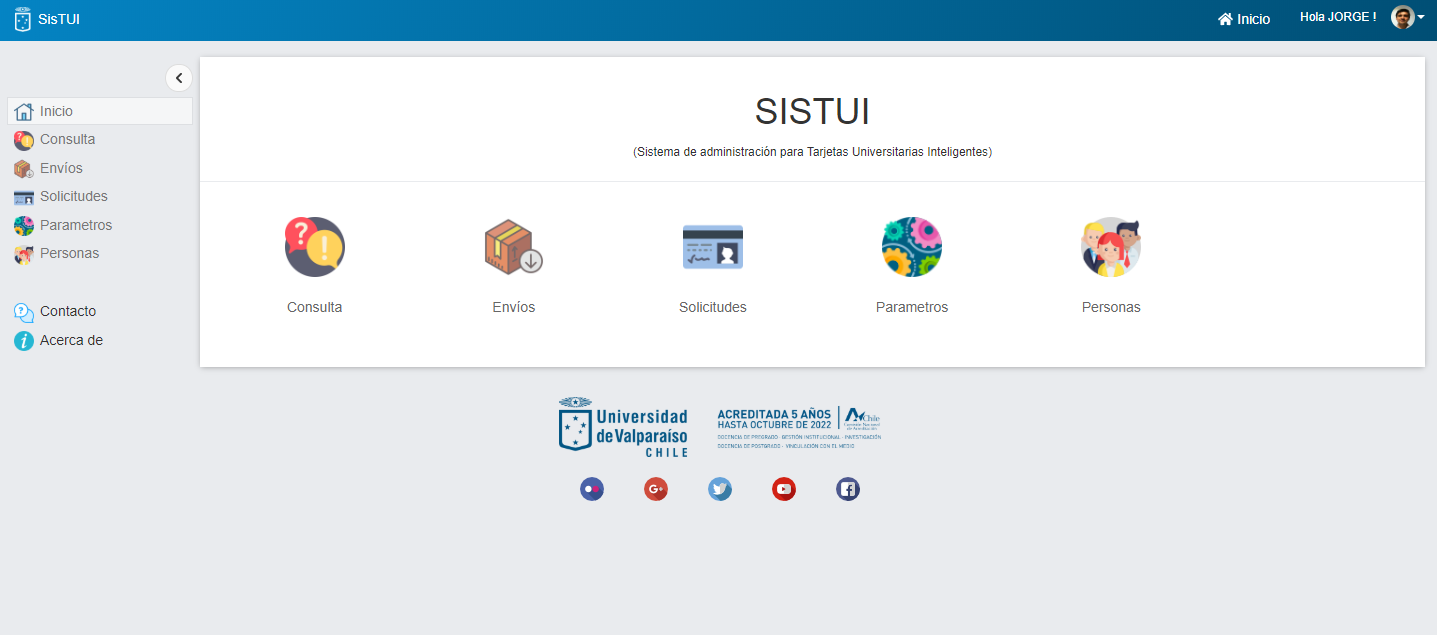 SISTUI: Sistema de Gestión de Credenciales